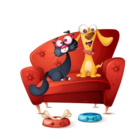 Cat And Dog Illustration Hound Dog On Behance Download Cat And Dog