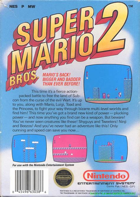 Super Mario Bros 2 For Nes The Nes Files