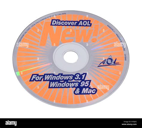 Installation Disc For Aol Stock Photo Alamy