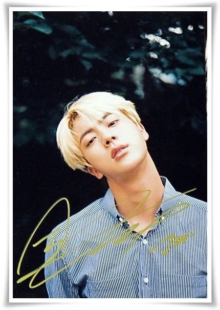 63 kg (139 lbs) blood type: Aliexpress.com : Buy BTS JIN Kim Seok Jin autographed ...