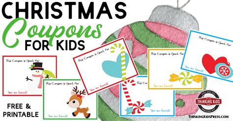Printable Christmas Coupons For Students