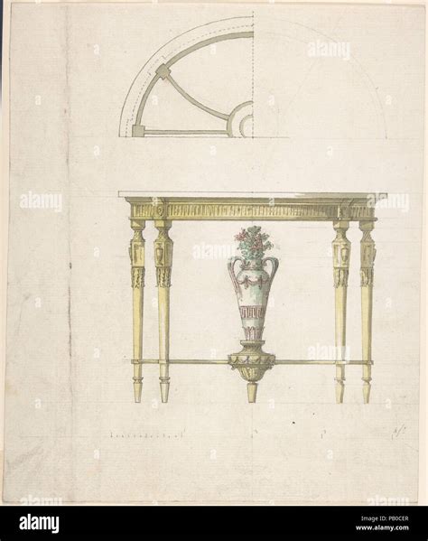 Design For A Console Table Artist Style Of Robert Adam British