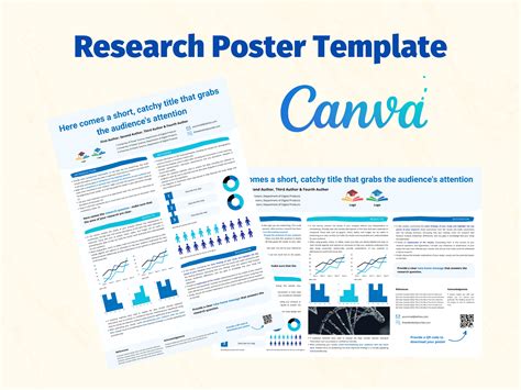 Research Poster Template Canva For Academic And Scientific Etsy Canada