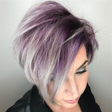 17 Hottest Silver Purple Hair Colors Of 2019