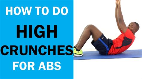 How To Do High Crunches For Abs Exercise Of The Day 29 Youtube