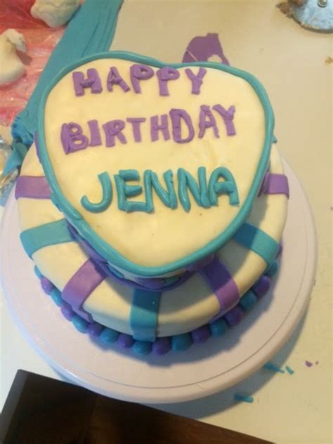 Working Mom Wonders: Teal and Purple Birthday Cake