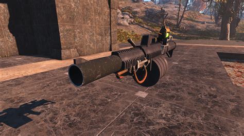 Lg6 Automatic Grenade Launcher In Game 2 At Fallout 4 Nexus Mods And