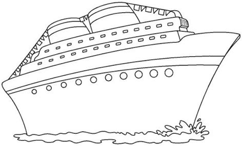 Coloriage Paquebot / Bateau de croisière #140814 (Transport) – Dessin à
