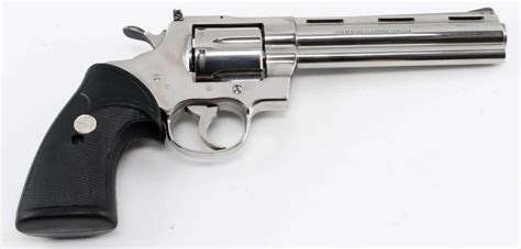 Lot Colt Python Chrome 357 Magnum 6 Shot Revolver