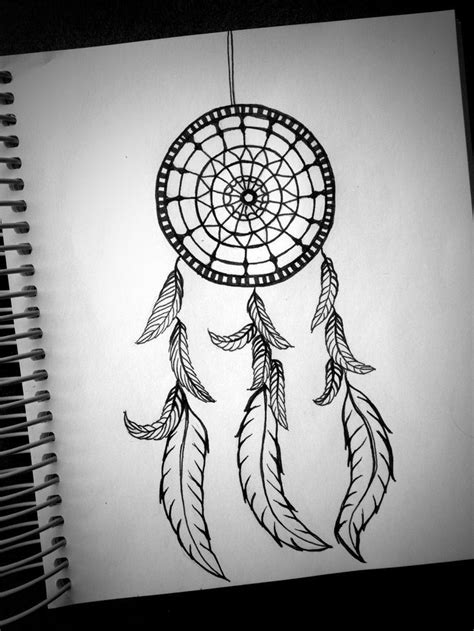 A Month Of Drawing Cool Drawings Dreamcatcher Drawing Cool Drawings