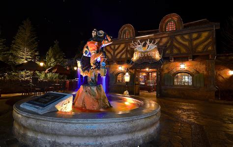 Gastons Tavern In New Fantasyland In The Magic Kingdom At Night With
