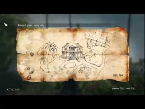 Assassin S Creed 4 Black Flag Buried Chests Treasure Map 633 784