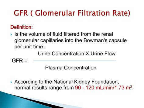 However, crcl is slightly higher than true gfr because creatinine is secreted by the proximal tubule (in addition to being filtered by the glomerulus). PPT - Diuresis PowerPoint Presentation - ID:2578073