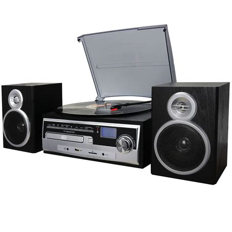 Buy Trexonic 3 Speed Turntable With Cd Player Fm Radio Bluetooth Usb