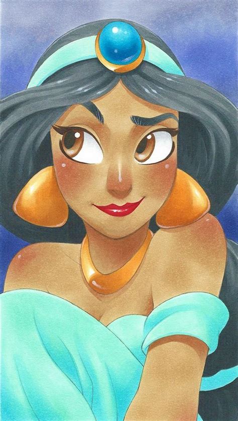 Walt Disney Fan Art Aladdin Princess Jasmine Walt Dis