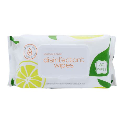 Nan Disinfectant Wipes Lemon Scent 16x80s