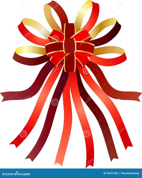 Decorative Ribbons In Bow Stock Vector Illustration Of Ribbons 9432700