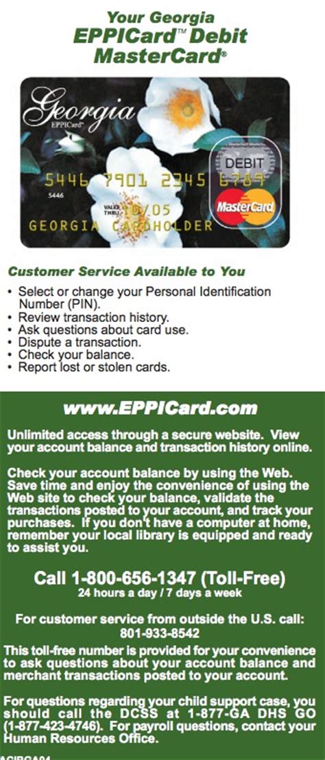 Child support card phone number. Georgia EPPICard Customer Service Number - Eppicard Help