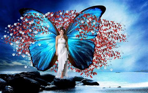 Butterfly Woman Art Lovely Bonito Woman Graphy Fantasy Butterfly Girl Hd Wallpaper Peakpx