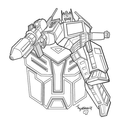 Transformer Logo Coloring Pages