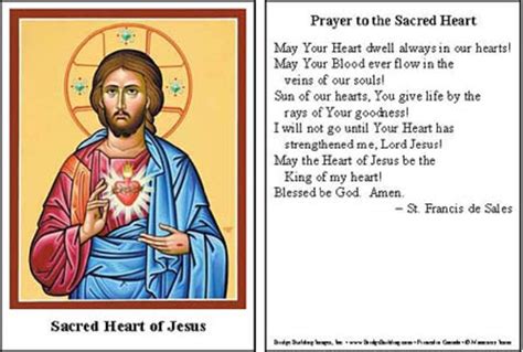 Prayer To The Sacred Heart Of Jesus The Mystery O F Faith