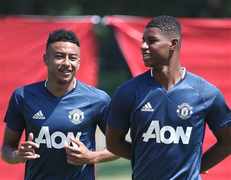 Jesse Lingard And Marcus Rashford New Signings Train As Manchester