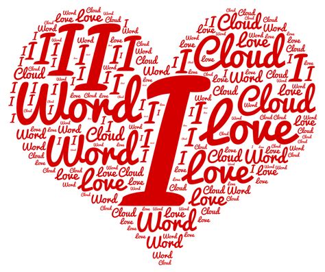 I Love Word Cloud