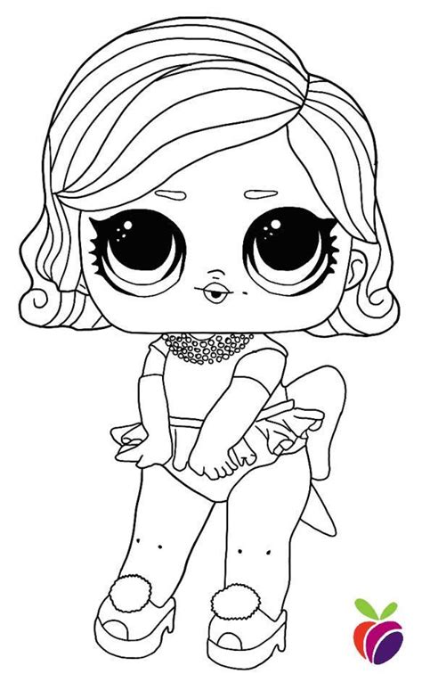 Find more coloring pages online for kids and adults of lol kitty queen coloring pages to print. LOL surprise Hairgoals series coloring page - Glamour ...