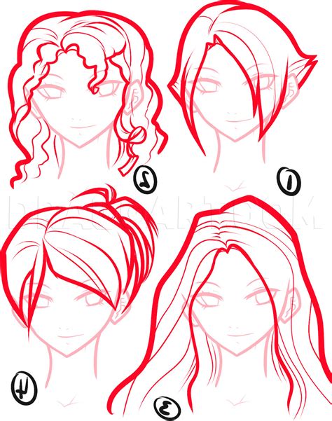 How To Draw Anime Hair By Dawn