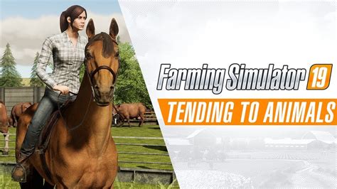 Farming Simulator 19 Tending To Animals Gameplay Trailer Youtube