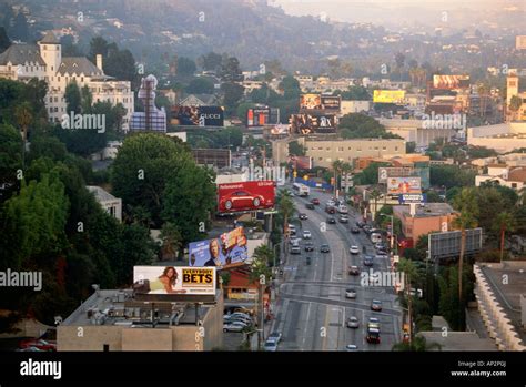 Sunset Strip Hollywood Los Angeles California Usa Stock Photo Alamy