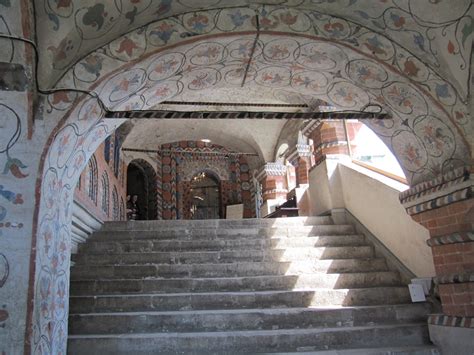 On the interior the churches of st. Saint Basil Cathedral, Moscow, Russia, Inside stairways
