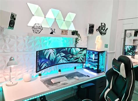 Click Visit For More Info Love This Ultrawide Desk Setup With A White