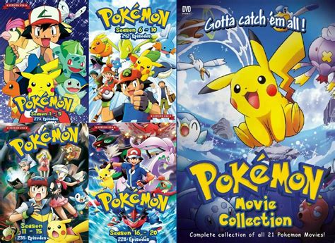 pokemon series season 1 20 21 movies dvd all region usa english version ebay