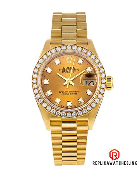 Replica Rolex Datejust Lady 69138 Ladies 26mm Yellow Gold President