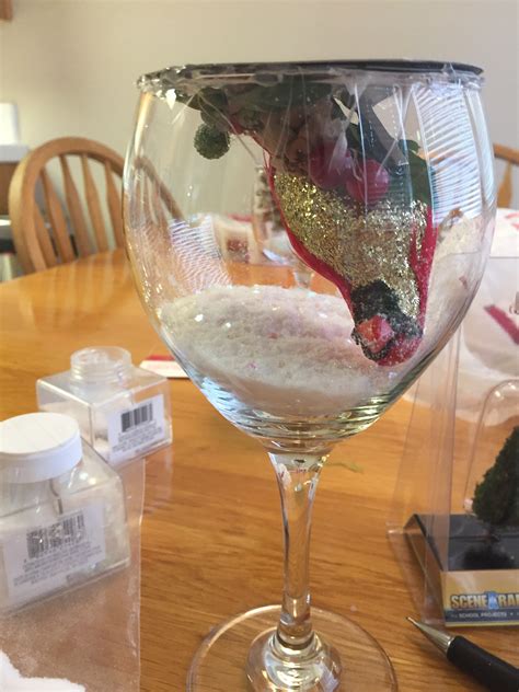 Diy Wine Glass Snow Globes Anika Burke