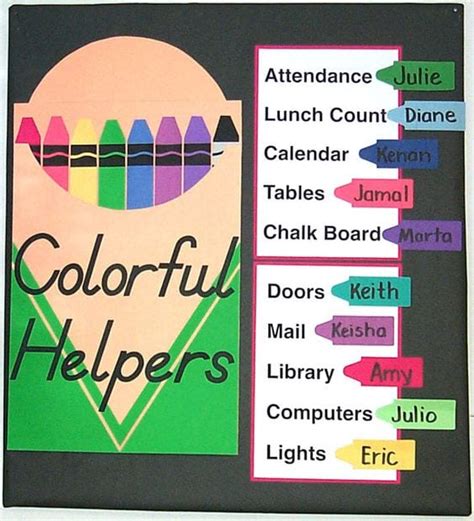 Printable Classroom Job Charts Pictures Labb By Ag
