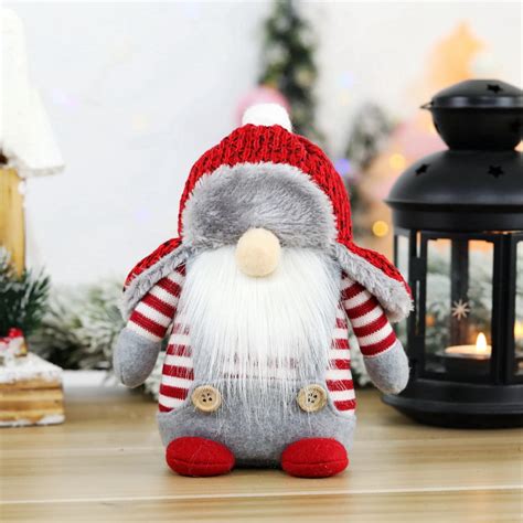 Aihome Christmas Santa Gnome Plush Doll Swedish Gnomes Tomte Ornaments