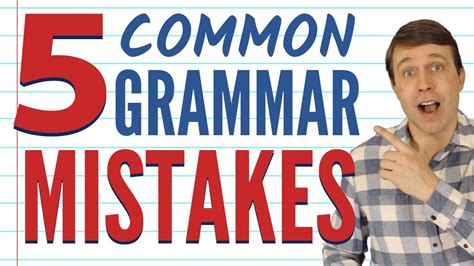 Common Grammar Mistakes English Learners Often Make Youtube