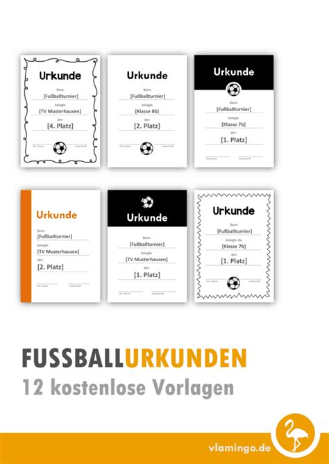Sigel dp548 blanko urkunde calligraphie 185 g din a4 12 blatt. 12 kostenlose Urkunden-Vorlagen für Fußball-Turniere ...