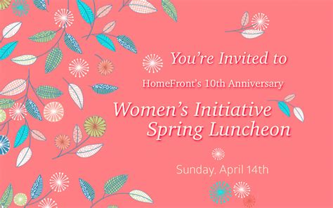 Womens Initiative Spring Luncheon Homefront Nj