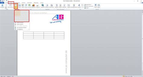 „auditprogramm ist eine festlegung eines satzes von einem oder mehreren audits, die für einen bestimmten zeitraum geplant und auf einen. Tabellen erstellen in Word - Eine Anleitung | AS Computertraining