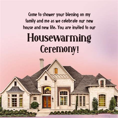 Housewarming Invitation Messages And Wordings Wishesmsg