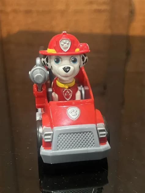 Paw Patrol Ultimate Rescue Marshall Figure Mini Fire Truck Vehicle Spin