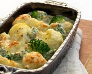 Gratin de brocoli chou fleur et comté à la béchamel légère