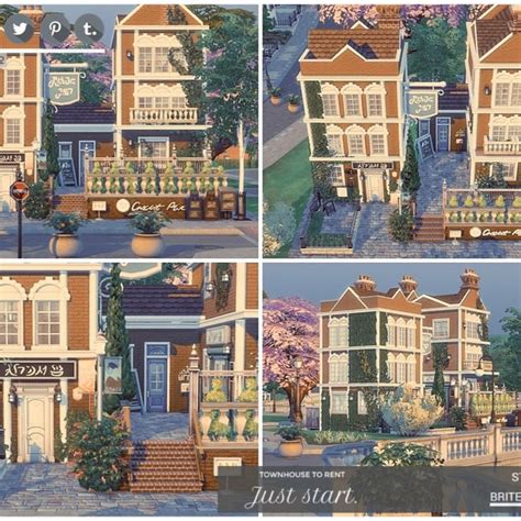 The Sims 4 Lot No Cc House Study In Britechester3 Storeys