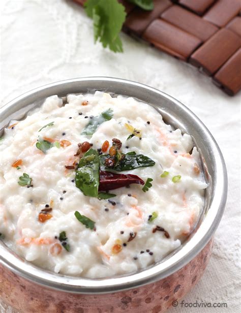 Curd Rice Recipe South Indian Style Yogurt Rice With Urad Dal Tempering
