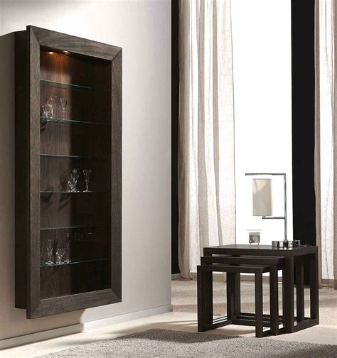 An organized cabinet does more than improving the function of your kitchen. Shallow Hanging Wall Display Cabinet