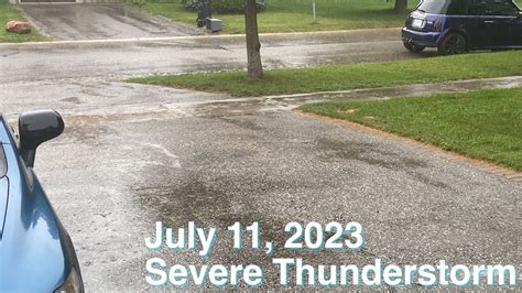 July 11 2023 Severe Thunderstorm Barrie Ont Youtube