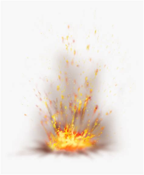 Fire Flame Sparkling Ground Explosion Png Image Fire Sparks 